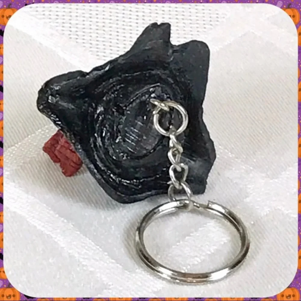 NEW 3” Resin Buccaneer PIRATE SKULL KEY CHAIN Ring Fob Skeleton Bag Charm